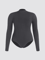 Solid Turtleneck Bodysuit Curve & Plus