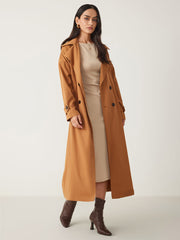 Jersey Solid Sleeveless Zipper Midi Dress