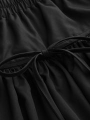 Voluminous Bowknot Bubble Hem Mini Skirt
