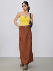 Knitted Cut Out Crop Tube Top