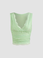 Lace Crop Tank Top