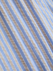 Seersucker & Striped Wide Leg Pant