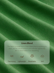 Linen Cotton Solid Ruched Zipper Mini Dress Curve & Plus