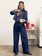 Stretch Denim Mid Rise Solid Pocket Jeans With Belt