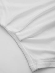 Boat Neck Solid Ruched Long Sleeve Tee & Boat Neck Solid Ruched Long Sleeve Tee