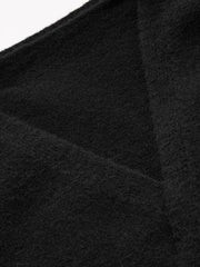 Knitted V-neck Solid Knotted Wrap Cardigan