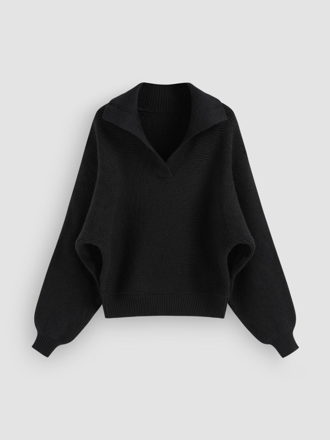 Polo Solid Long Sleeve Sweater