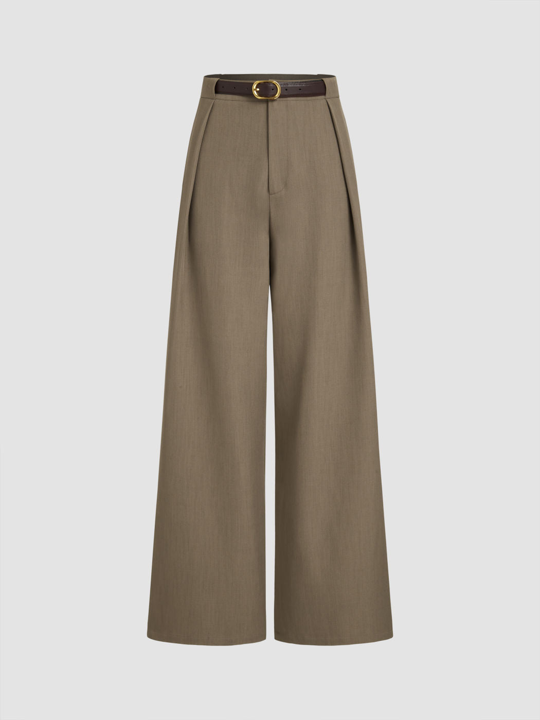 Belted Wide Leg Trousers