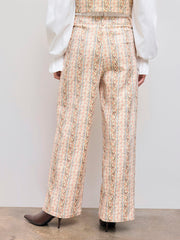 Mid Rise Aztec Straight Leg Trousers