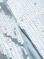Sequin Split Tube Maxi Dress