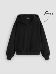 Fleece Soft-touch Zip Up Hoodie