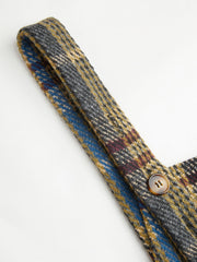 Tweed Plaid Pocket Wide Leg Jumpsuit Curve & Plus