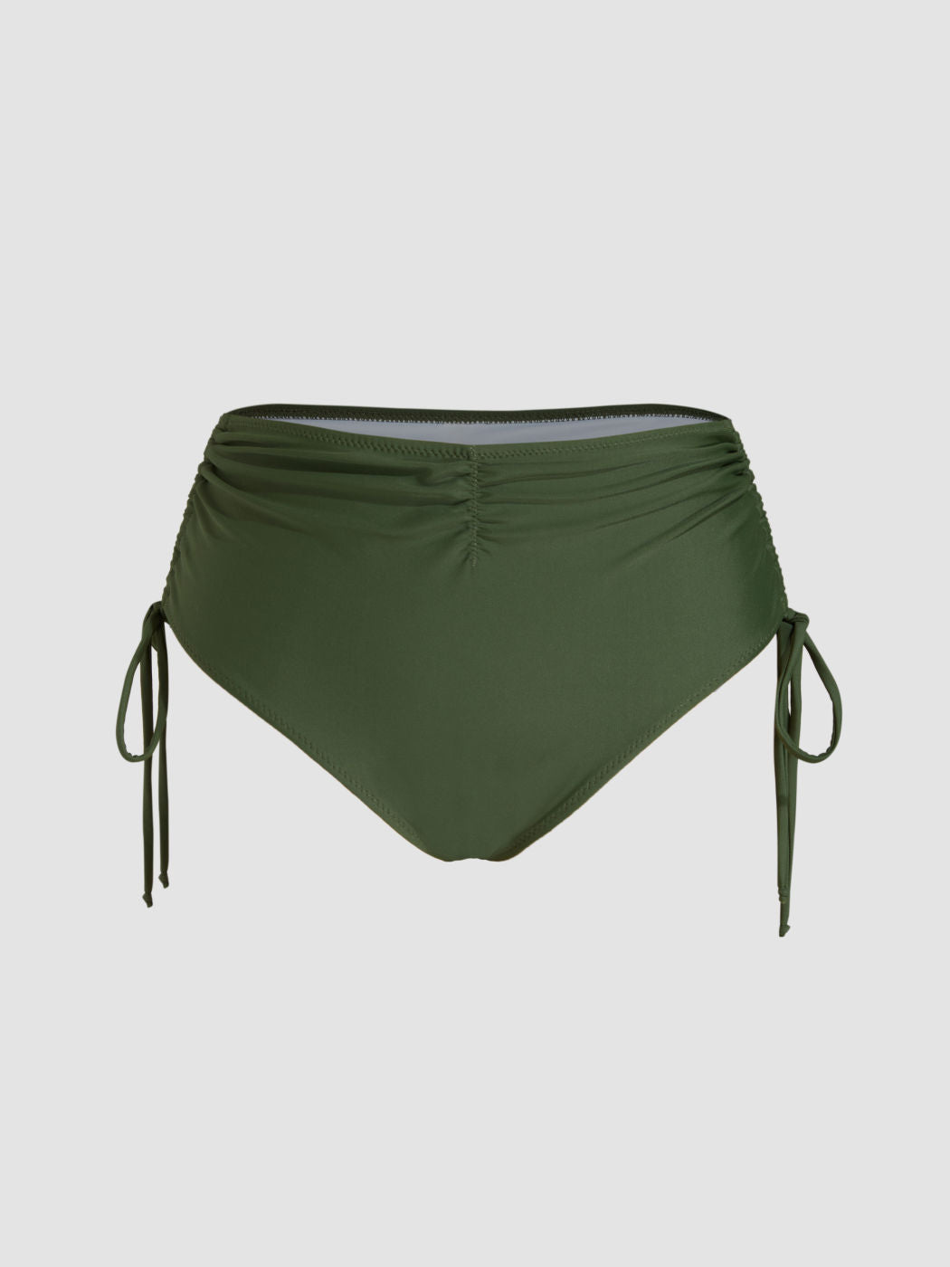 Toile de Jouy Ruched Bikini Bottom