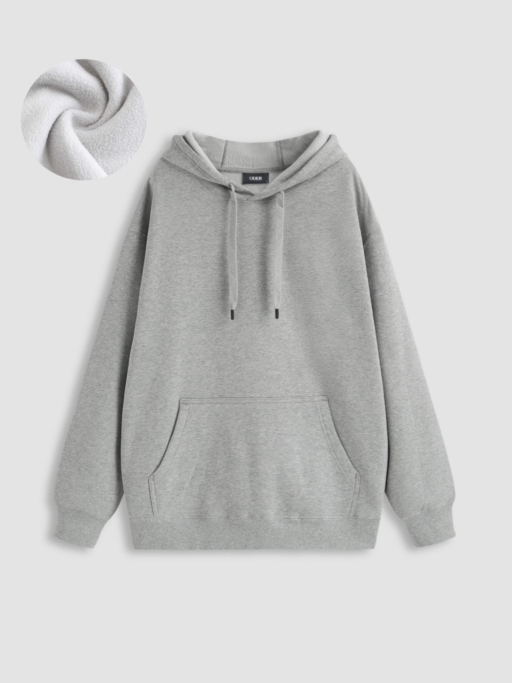 Minimalist Oversized Cotton-blend Fleece Hoodie