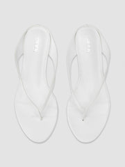 LOW-HEELED FLIP-FLOP SLIPPERS