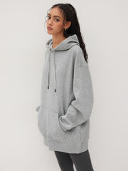 Minimalist Oversized Cotton-blend Fleece Hoodie