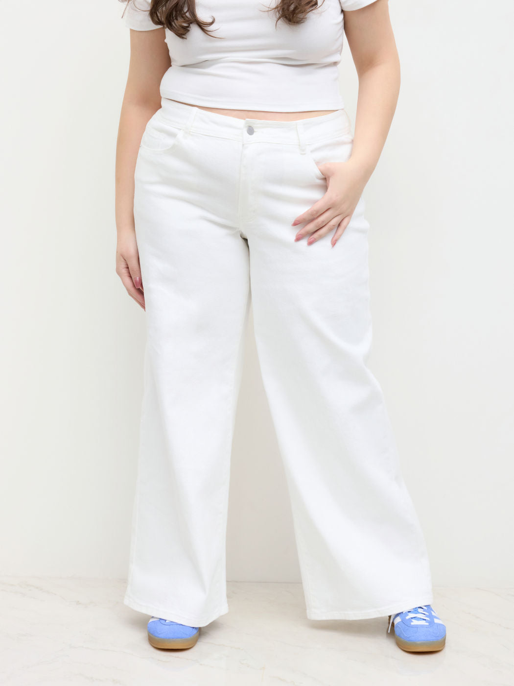 High-Rise Wide Leg Curve & Plus