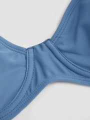 V-neck Underwire Cheeky Bikini Set