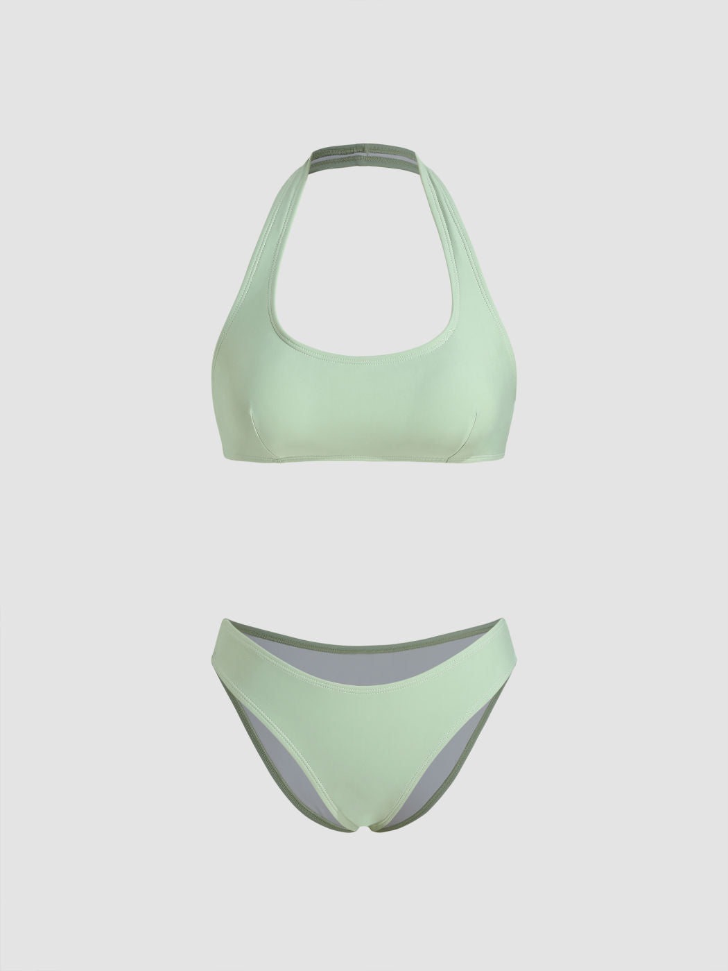Halter Neckline Cheeky Bikini Set
