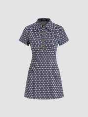 Polo Geometric Mini Dress
