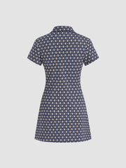 Polo Geometric Mini Dress