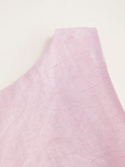 Linen-blend Boat Neck Solid Knotted Backless Tank Top