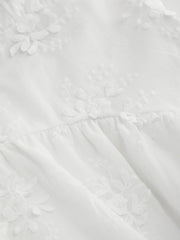 Cotton Scoop Neckline Floral Knotted Maxi Dress Curve & Plus