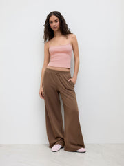 CDR Cotton-blend Square Neck Cami Top