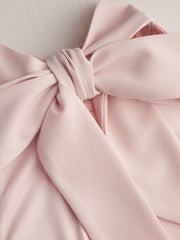 Halter Neck Knotted Backless Ruffle Mini Dress