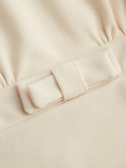 Boat Neck Bowknot Crop Tank Top