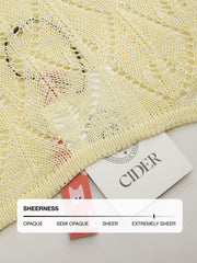 Knit Round Neckline Cut Out Crochet Cover Up Dress