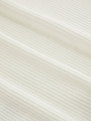 Knit Halter Neckline Rib Button Crop Top
