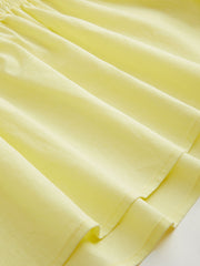 100% Cotton Square Neck Broderie Anglaise Tie Front Bow Top Curve & Plus