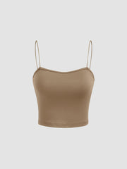 Off-shoulder Ruched Short Sleeve Tee & Cami Top