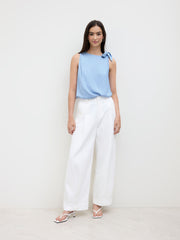 Boat Neck Bowknot Bodysuit