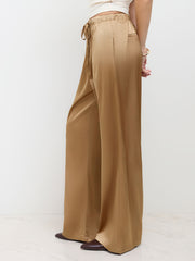 High Waist Elastic Waist Pants