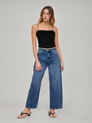 Cider Denim Low Rise Barrel-leg Jeans