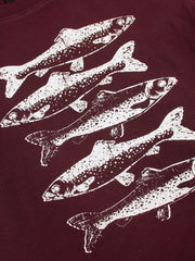 Sardine Graphic Round Neckline Short Sleeve Tee