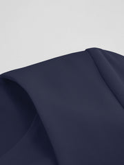 U-neckline Split Blazer