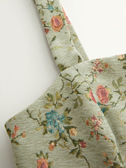 Floral Square Neck Tie Back A-line Mini Cami Dress