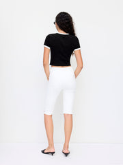 Cotton-blend Cider Icon Contrasting Binding Tee