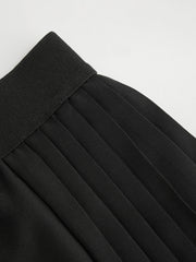 Mid Rise Solid Active Skirt With Built-in Shorts