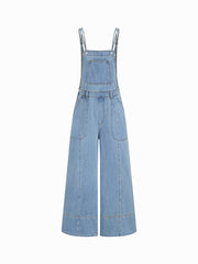 Cider Denim Oversized Wide Leg Jumpsuit
