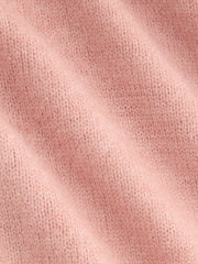 Knit Round Neckline Contrasting Binding Long Sleeve Top