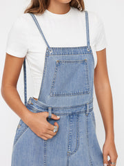 Cider Denim Oversized Wide Leg Jumpsuit