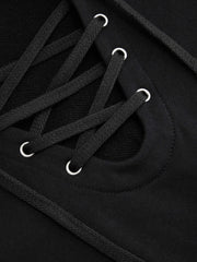 100% Cotton Hooded Corset Hoodie