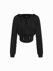 100% Cotton Hooded Corset Hoodie