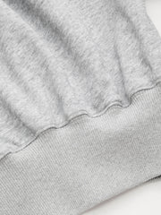 Cotton-blend V-neck Elastic Waist Cropped Sweatshirt