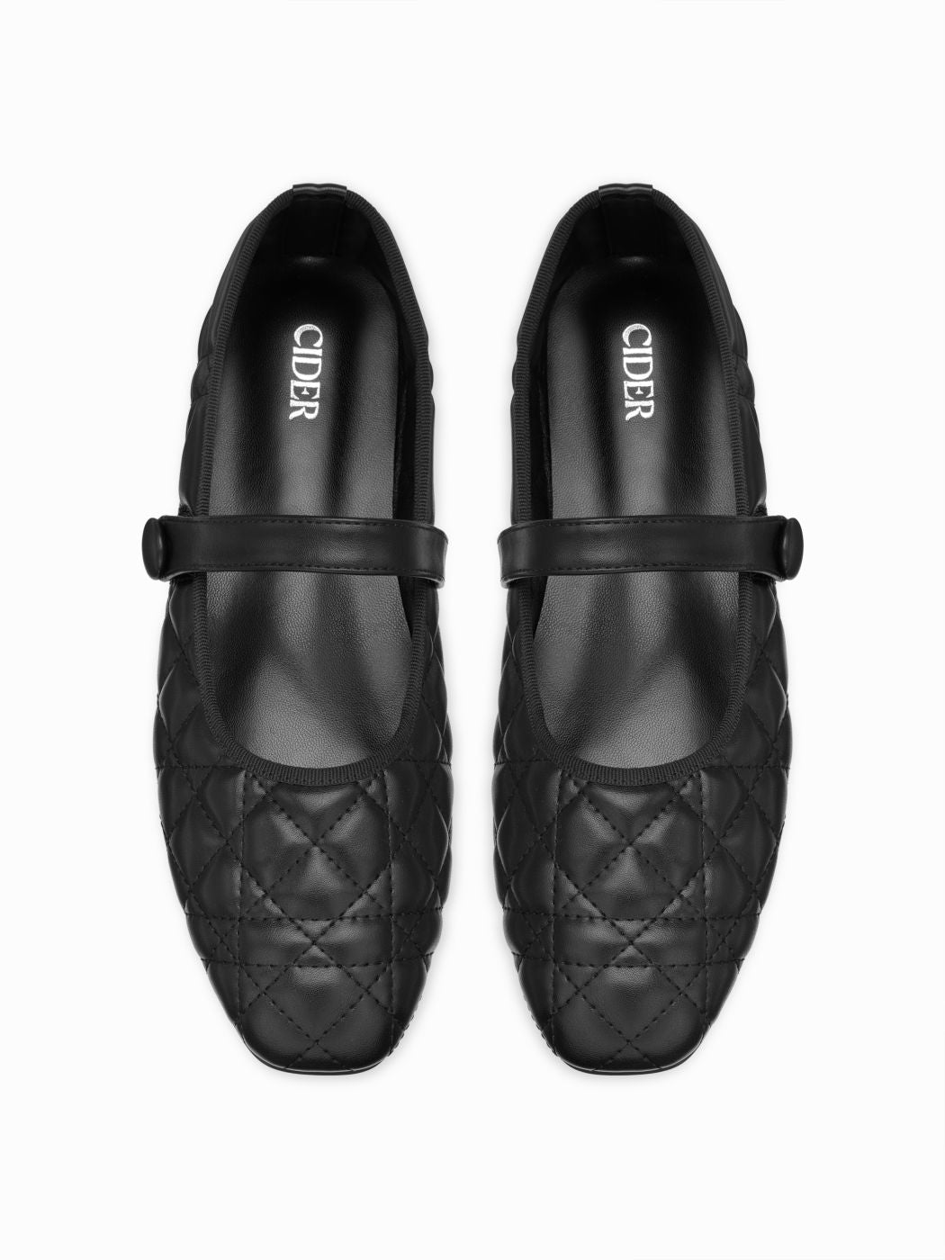 QUILTED MARY JANE FLATS