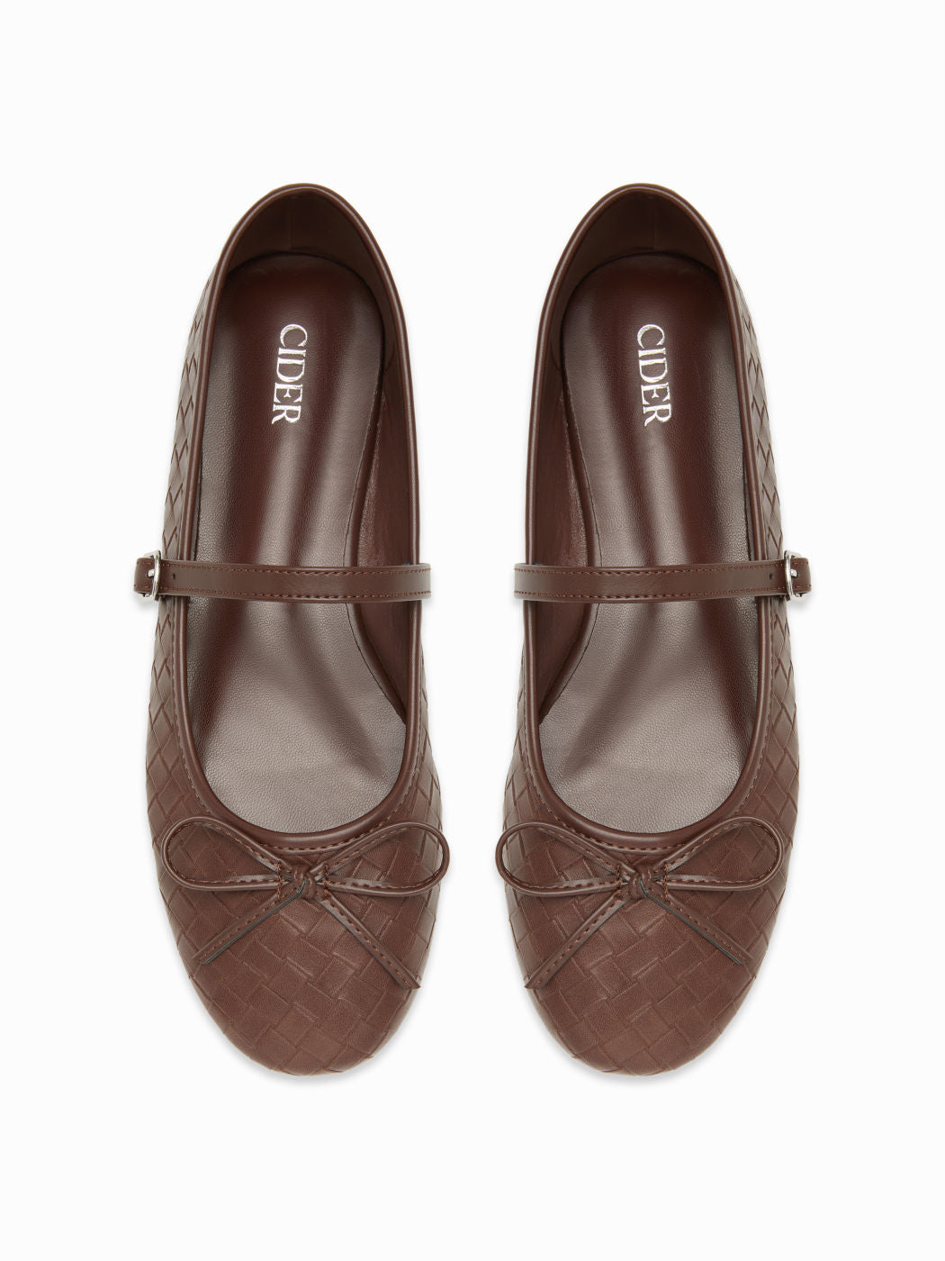 WOVEN BOWKNOT MARY JANE FLATS